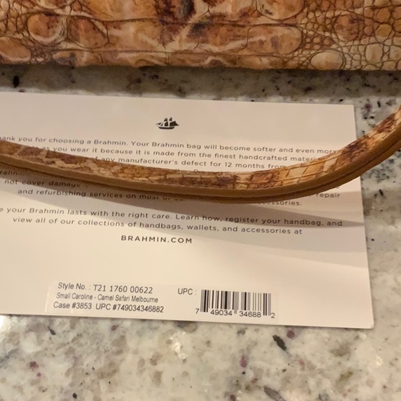 Brahmin Small Caroline Camel Sarfi  melbourne - Picture 11 of 11